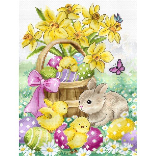 LetiStitch - Easter rabbit and chicks
