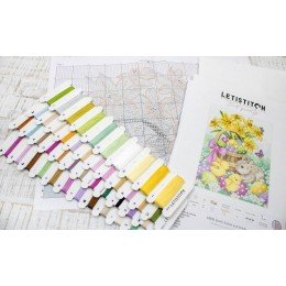 LetiStitch - Easter rabbit and chicks