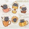 LetiStitch - Pumpkin cup kitties 6pcs.
