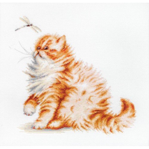 Luca-S - Kitten with a dragonfly