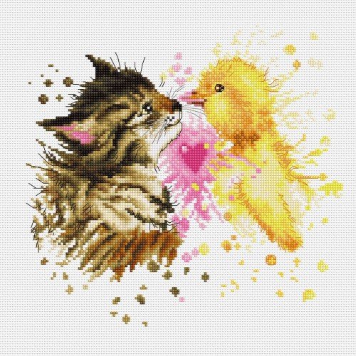 Luca-S - Kitten and duckling