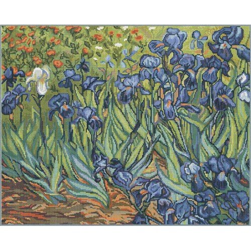 Luca-S - Irises, reproduction of Van Gogh