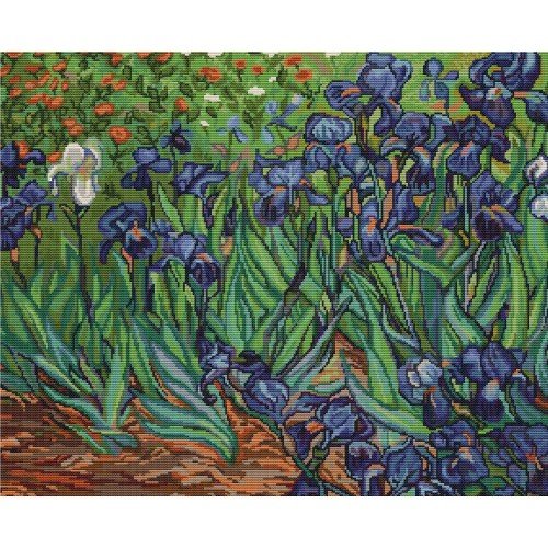 Luca-S - Irises, reproduction of Van Gogh