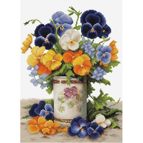 Luca-S - Pansies Bouquet