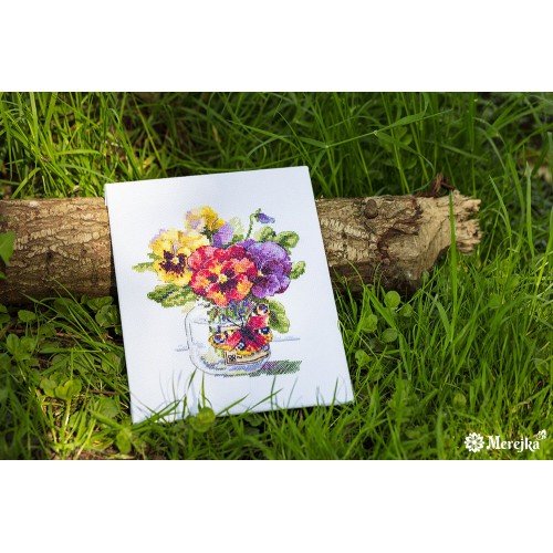 Merejka - Pansies and Butterfly