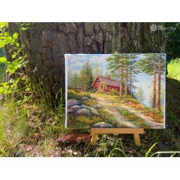 Merejka - Cabaña roja en el bosque