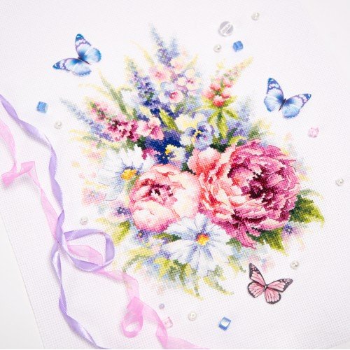 Magic Needle - Ramo con Peonias