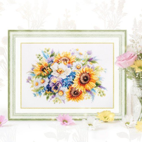Magic Needle - Ramo con Girasoles