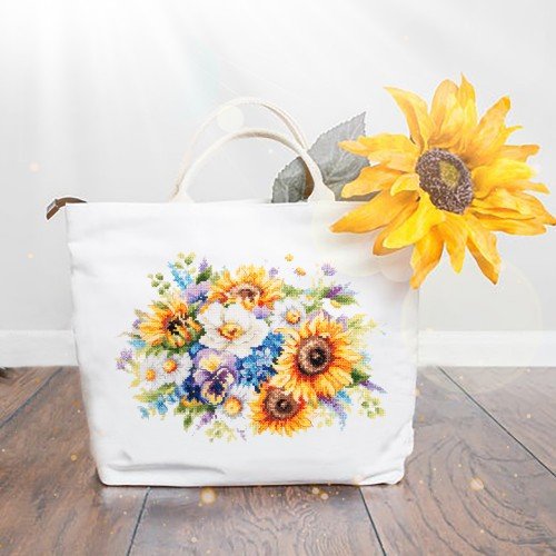 Magic Needle - Ramo con Girasoles