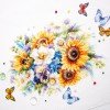 Magic Needle - Ramo con Girasoles