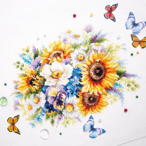 Magic Needle - Ramo con Girasoles