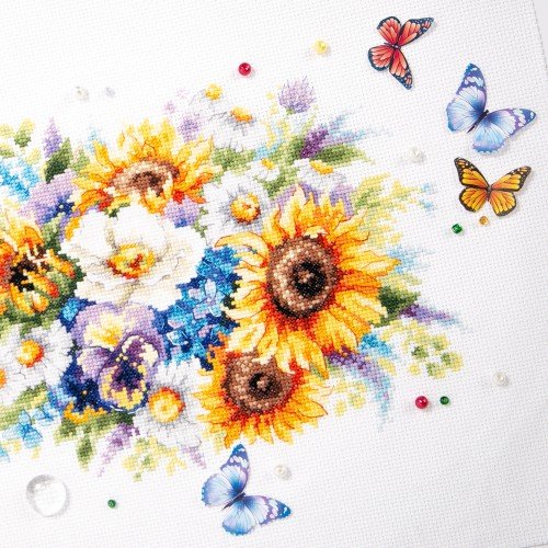 Magic Needle - Ramo con Girasoles