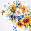 Magic Needle - Ramo con Girasoles