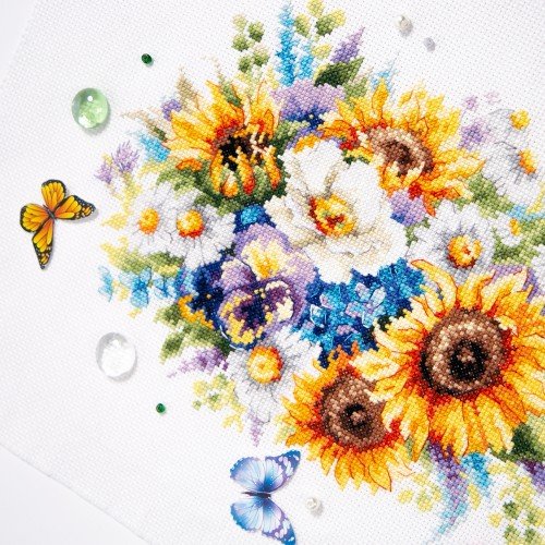 Magic Needle - Ramo con Girasoles