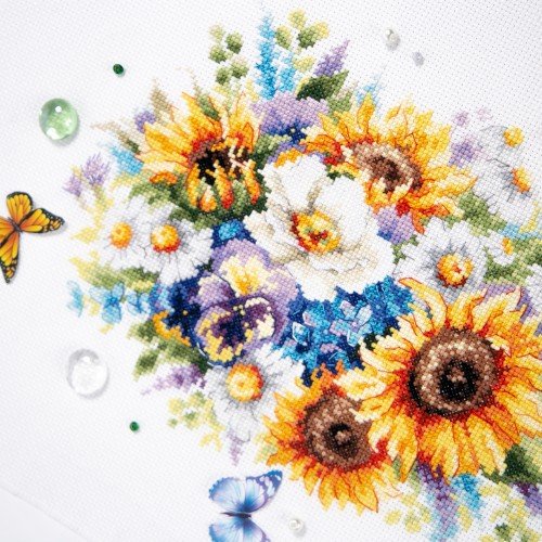 Magic Needle - Ramo con Girasoles