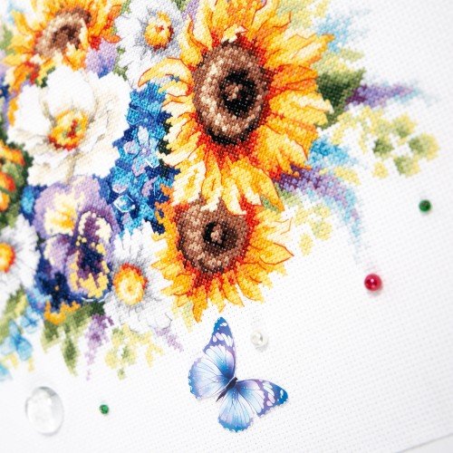 Magic Needle - Ramo con Girasoles