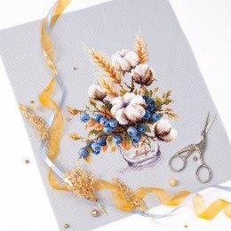 Magic Needle - Blooming Cotton and Blueberry