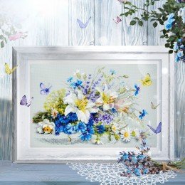 Magic Needle - Lilies and Cornflowers