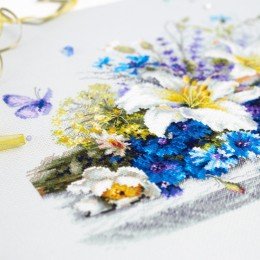 Magic Needle - Lilies and Cornflowers