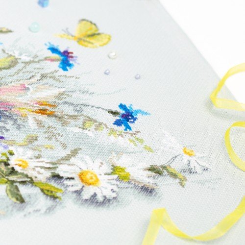 Magic Needle - Lilies and Cornflowers