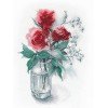 Oven - Rosas y snowberry