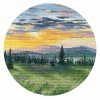 Oven - Puesta de sol en las montañas