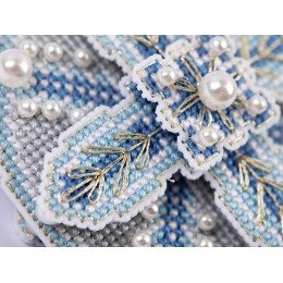 Panna - Adorno de Navidad. Bola azul claro