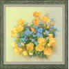 Riolis - Globe Flowers. Satin Stitch
