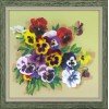 Riolis - Pansies. Satin Stitch