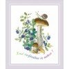 Riolis - Birch Bolete. Satin Stitch