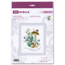 Riolis - Birch Bolete. Satin Stitch