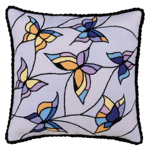 Riolis - Pannel Stained Glass Window. Butterflies