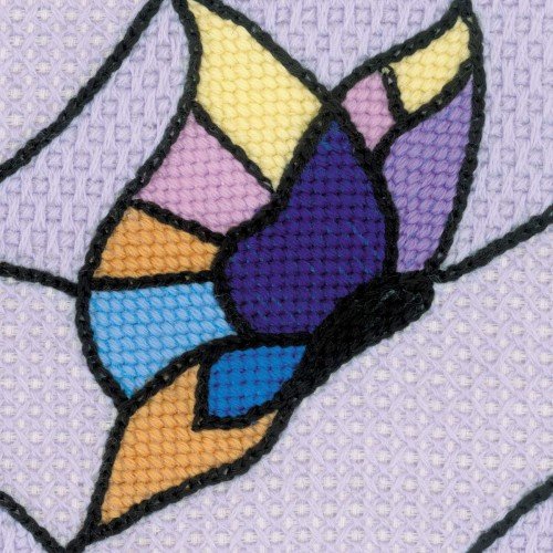 Riolis - Pannel Stained Glass Window. Butterflies