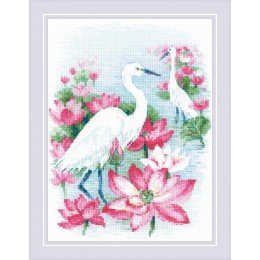 Riolis - Lotus Field. Herons