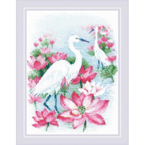 Riolis - Lotus Field. Herons