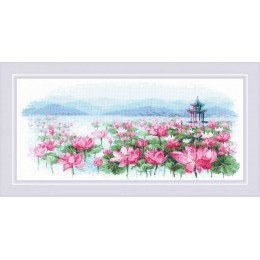 Riolis - Lotus Field. Pagoda on the Water