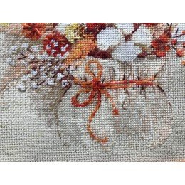 Riolis - Bouquet with Lagurus and Cotton