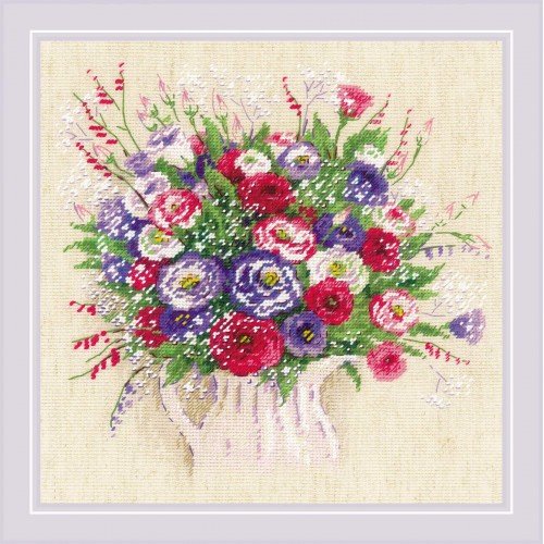 Riolis - Ramo con Eustoma y Gypsophila