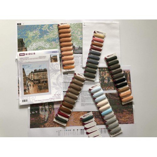 Riolis - La calle Saint-Honoré según el cuadro de C. Pissarro