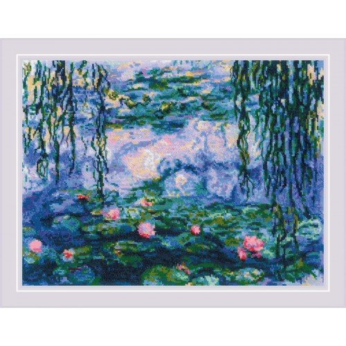 Riolis - Nenúfares según el cuadro de C. Monet