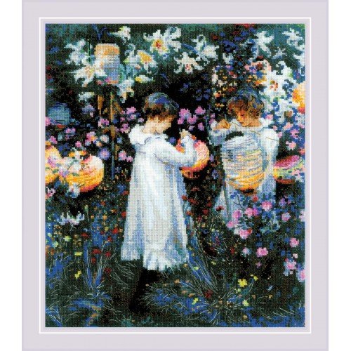 Riolis - Clavel, Lirio, Azucena, Rosa según el cuadro de J. S. Sargent