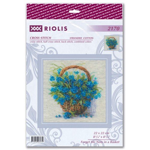 Riolis - Forget Me Nots in a Basket 