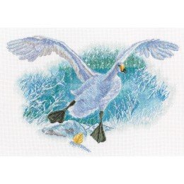 RTO - White goose on the white snow