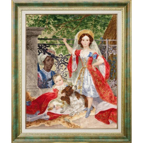 Golden Fleece - Retrato de los niños Volkonsky con el arap
