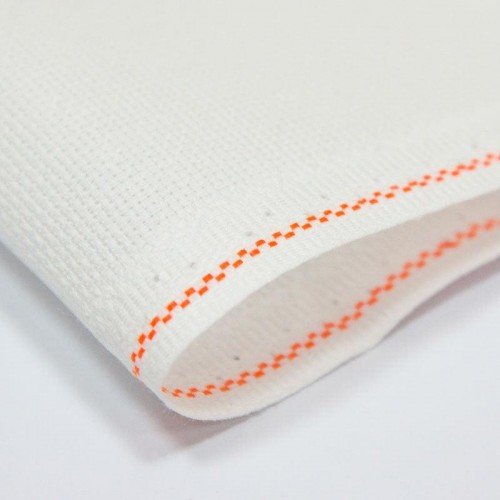 Cañamazo Zweigart 16ct. blanco 101 tela de aguja 100x100cm